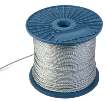 Трос для растяжки оцинкованный М2 в бухте 200м фото Трос для растяжки оцинкованный М2 в бухте 200м картинка